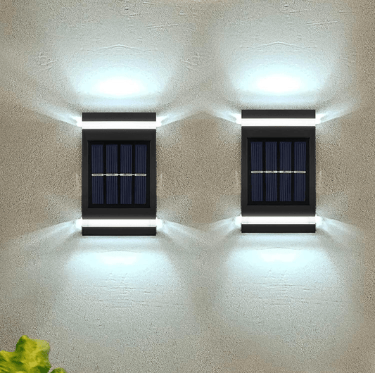 Solar Waterproof Up and Down Illuminating Wall Lamp - EcoSun Crafts